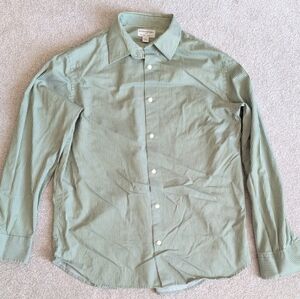Banana Republic Green Striped Men's Shirt